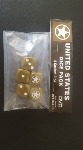 USA WWII Six-Sided Dice